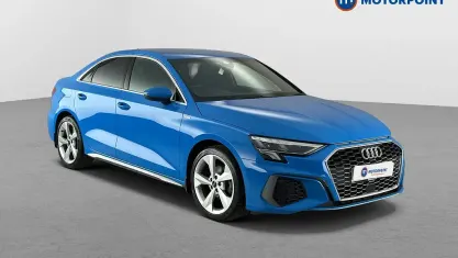 Used Audi A3 S-Line 110 HP (80 kW) 2023 Blue Sedan