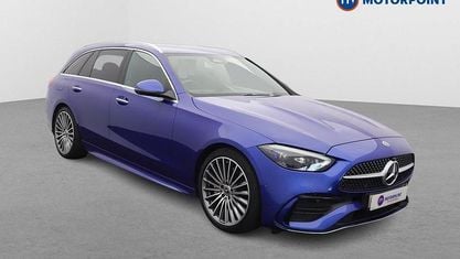 Używany Mercedes C220 AMG Line Premium 200 KM (147 kW) 2022 Niebieski Kombi