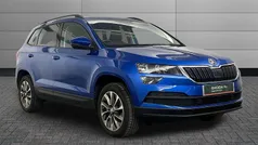 Race blue metallic Used 2021 Skoda Karoq SE Drive SUV | £14,500 (Fair price)