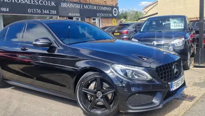 Używany Mercedes C220 AMG line 170 KM (125 kW) 2017 Czarny Sedan/Limuzyna
