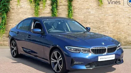 Used BMW 320 Sport Line 184 HP (135 kW) 2021 Blue Sedan