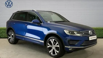 Used VW Touareg R-line 262 HP (192 kW) 2016 Blue SUV