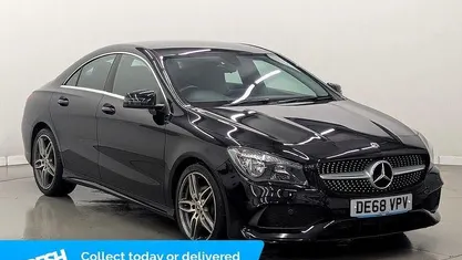 Used Mercedes CLA200 AMG line 156 HP (114 kW) 2018 Black Sedan