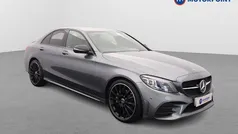 Grey Used 2021 Mercedes C220 AMG line Sedan | £20,749 (Fair price)