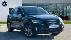 Deep black pearlescent New 2025 VW T-Roc R-line SUV | £30,953 (Fair price)