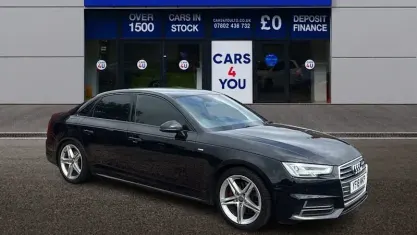 Used Audi A4 S-Line 150 HP (110 kW) 2018 Black Sedan
