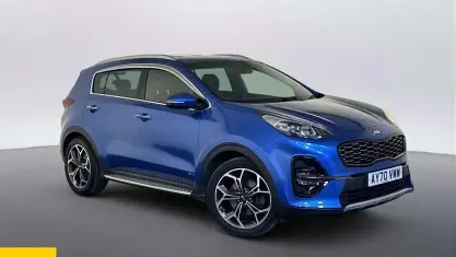 Used Kia Sportage GT-Line 136 HP (100 kW) 2021 Blue SUV