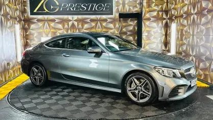 Used Mercedes C300 AMG Line Premium 258 HP (189 kW) 2019 Grey Coupe