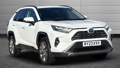 Pure white Used 2023 Toyota RAV4 Hybrid SUV | £31,901 (Fair price)