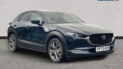 Begagnad Mazda CX-30 Exclusive-Line 186 HK (136 kW) 2023 Blå SUV