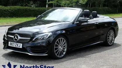 Used Mercedes C250 AMG Line Premium Plus 204 HP (150 kW) 2017 Black Cabriolet