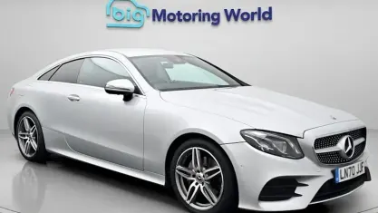 Used Mercedes E220 AMG line 194 HP (142 kW) 2020 Silver Coupe