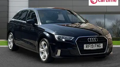 Used Audi A3 Sportback Sport 150 HP (110 kW) 2019 Black Hatchback
