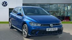 Reef blue metallic Used 2022 VW Polo R-line Hatchback | £19,208 (Fair price)