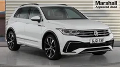 White Used 2021 VW Tiguan R-line SUV | £22,464 (Fair price)