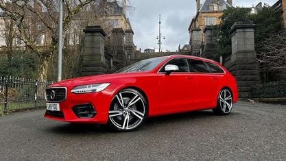 Begagnad Volvo V90 R-Design Pro 235 HK (172 kW) 2018 Röd Kombi