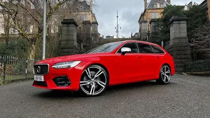 Used Volvo V90 R-Design Pro 235 HP (172 kW) 2018 Red Estate
