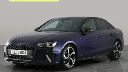 Used Audi A4 Black Edition 150 HP (110 kW) 2023 Blue Sedan