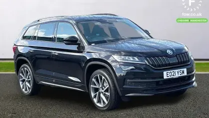 Used Skoda Kodiaq SportLine 200 HP (147 kW) 2021 Black SUV
