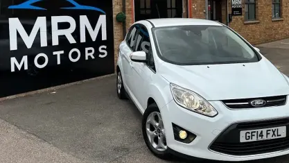 Used Ford C-MAX Zetec 105 HP (77 kW) 2014 White MPV