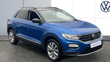 Used VW T-Roc Design 150 HP (110 kW) 2021 Blue SUV