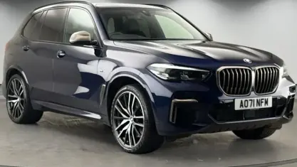 Used BMW X5 Comfort Edition 530 HP (389 kW) 2021 Tanzanite blue SUV