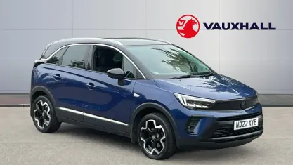 Used Vauxhall Crossland Ultimate 130 HP (95 kW) 2022 Blue SUV
