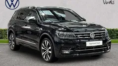 Deep black Used 2021 VW Tiguan Allspace R-line SUV | £26,181 (Fair price)