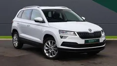 Moon white metallic Used 2022 Skoda Karoq SE L SUV | £21,495 (Fair price)