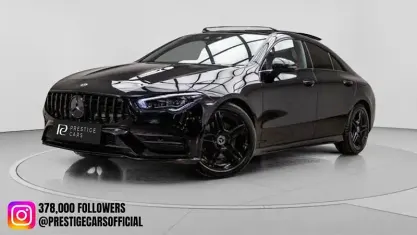 Used Mercedes CLA220 AMG Line Premium Plus 190 HP (139 kW) 2021 Black Coupe