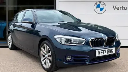 Used BMW 120 Sport Line 184 HP (135 kW) 2017 Blue Hatchback
