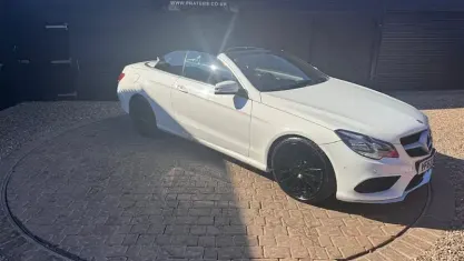 Used Mercedes E220 AMG 170 HP (125 kW) 2013 White Cabriolet