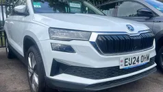 Moon white metallic Used 2024 Skoda Karoq SE L SUV | £24,300 (Fair price)