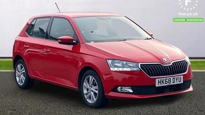 Usado Skoda Fabia SE 75 CV (55 kW) 2019 Rojo Utilitario