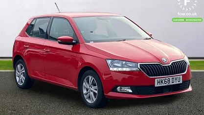 Used Skoda Fabia SE 75 HP (55 kW) 2019 Red Hatchback