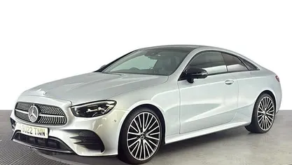 Used Mercedes E220 AMG line 194 HP (142 kW) 2022 Silver Coupe