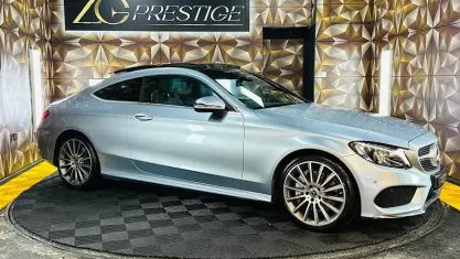 Begagnad Mercedes C250 AMG Line Premium Plus 204 HK (150 kW) 2018 Sportkupé