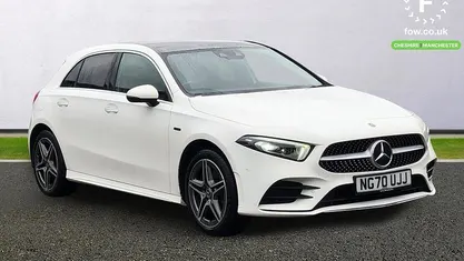 Used Mercedes A250 AMG Line Premium Plus 218 HP (160 kW) 2020 White Hatchback