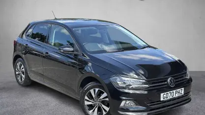 Used VW Polo Match 95 HP (69 kW) 2021 Black Hatchback