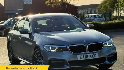 Used BMW 530e M Sport 252 HP (185 kW) 2018 Blue Sedan