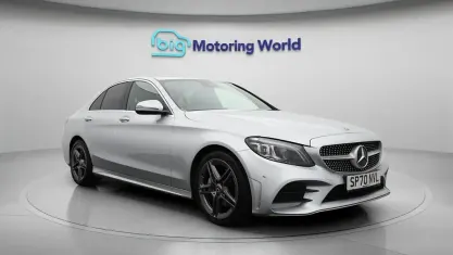 Used Mercedes C220 AMG line 194 HP (142 kW) 2019 Silver Sedan