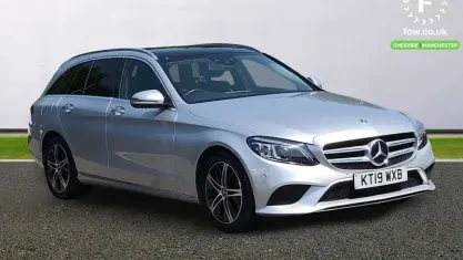 Used Mercedes C220 Premium Plus 200 HP (147 kW) 2019 Silver Estate