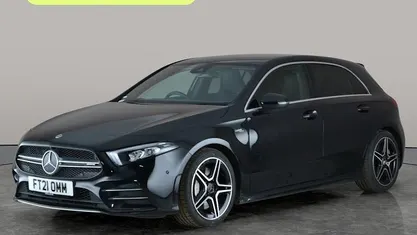 Used Mercedes A35 AMG Executive 306 HP (225 kW) 2021 Black Hatchback