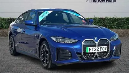 Used BMW i4 M Sport 250 kW (340 HP) 2022 Blue Sedan
