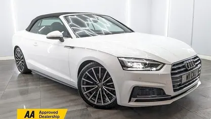 Used Audi A5 Cabriolet S-Line 190 HP (139 kW) 2020 White Cabriolet