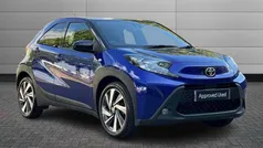 Juniper blue with black Used 2023 Toyota Aygo Hatchback | £13,395 (Fair price)