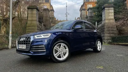 Used Audi Q5 S-Line 190 HP (139 kW) 2019 Blue SUV