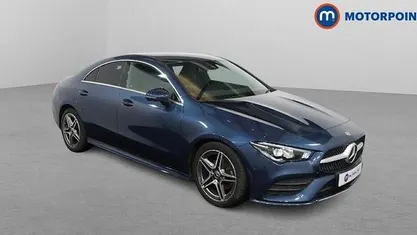 Used Mercedes CLA180 AMG line 136 HP (100 kW) 2022 Blue Sedan