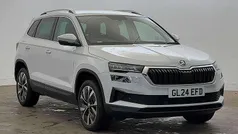 Moon white metallic Used 2024 Skoda Karoq SE L SUV | £21,499 (Fair price)
