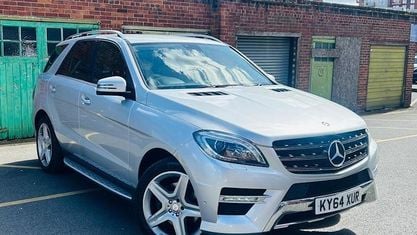Used Mercedes ML350 AMG line 258 HP (189 kW) 2014 Silver SUV